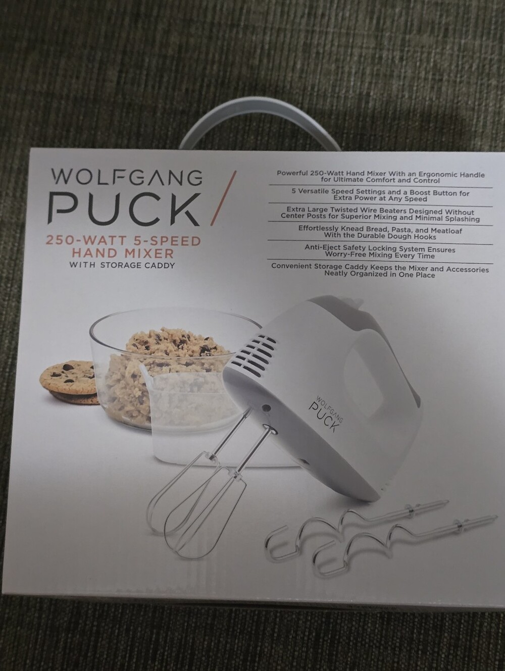 Wolfgang Puck Hand Mixer with Storage Caddy